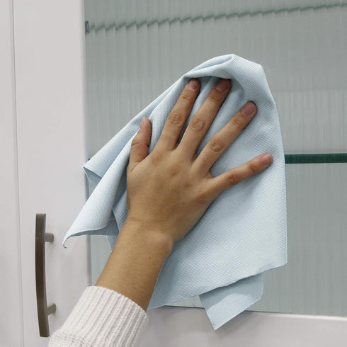 Microfiber Glass Cleaning Cloths – Streak-Free, Lint-Free Towels for Windows, Screens, Mirrors, Windshields, 12-Pack,
