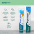 Himalaya Bright White Toothpaste, Fluoride Free, 6.17 oz, Reduces Plaque & Whitens Teeth