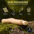 Pack of 5 Miswak Sticks with Holder - Natural Flavored Chew Sticks for Teeth Whitening, Oral Health & Fresh Breath