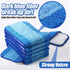 8 Pieces Microfiber Cleaning Pads, Compatible with Bona Mop, Reusable 18 Inch Mop Replacement Pads