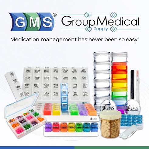 GMS 60 Unit Syringe Case - Holds New, Prefilled & Used Syringes with Needles - Small & Discreet - Ideal for Travel - 2