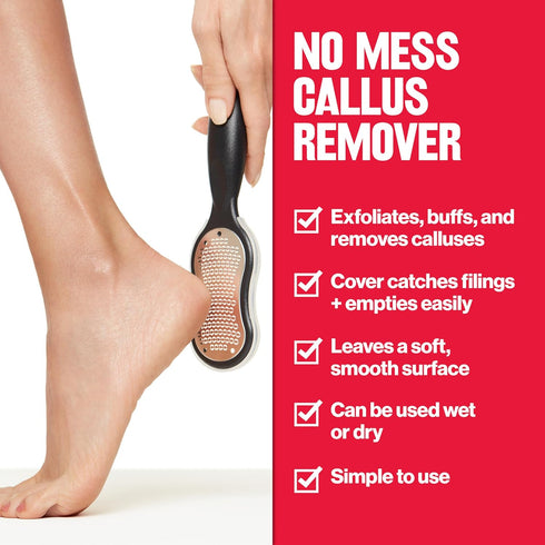 Revlon Callus Remover, Foot File for Wet or Dry Skin, Easy to Use Pedicure Tool (Pack of 1)