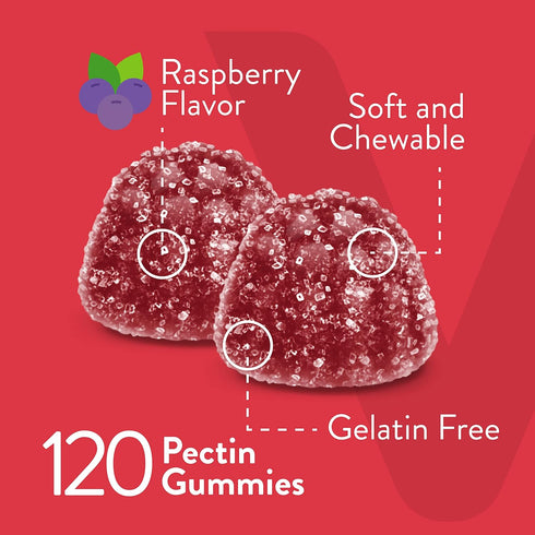 Vitamin B12 Gummies for Adults & Teens, 1000mcg, Vegan, Gelatin Free, Gluten Free, Tasty Chewable Raspberry Flavored
