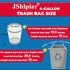180 Count 4 Gallon Trash Bags, Drawstring White Unscented Small Garbage Bags for Office, Bathroom