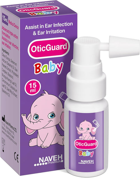 NAVEH PHARMA Otic Guard Baby Ear Drops Natural Ear Oil for Ear
