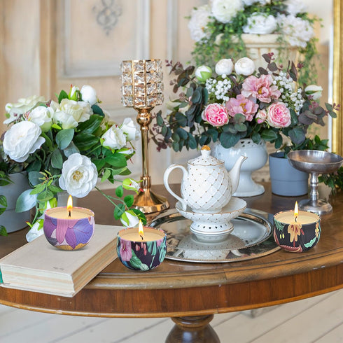 Set 36 Pack 2.5 OZ Scented Candles Gifts Soy Wax Travel Tin Jar Candles for Home for Mom for Christmas, Home Scented