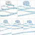 HUIHUANG Baby Blue Ribbon, 5 Yards Each, Total 50 Yards for Baby Shower Gift Wrapping and Crafts