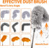 Dusters for Cleaning High Ceiling Fans, Newliton Microfiber Duster with 30-100" Long Handle for Home Use
