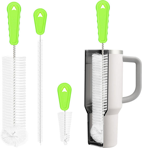 Rnoafmu Bottle Brush Cleaner Set of 3, 14 in Long Handle Water