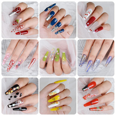 Teenitor Nail Art Decoration - 12 Sheets Nail Art Stickers, Butterfly Nail Foil Stickers, and Rhinestones