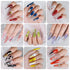 Teenitor Nail Art Decoration - 12 Sheets Nail Art Stickers, Butterfly Nail Foil Stickers, and Rhinestones