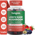 Lion's Mane Mushroom Gummies, Blueberry & Strawberry, 60 Servings, Brain Fog Focus Memory Mood Supplement