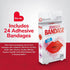 BioSwiss Lips Shaped Self Adhesive Bandages, Latex Free Sterile Wound Care, Fun First Aid Kit for Kids - 24 Count