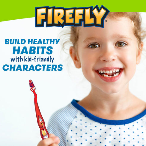 Pack, 3+, 3 0.127 lb Firefly Firefly Marvel Avengers Toothbrush Value Soft Bristle Toothbrush for Kids Ct