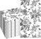SMUAENSS 100 PCS Black Napkins Disposable, Black White Wildflower Paper Napkins 3-Ply Paper
