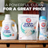 HAMMER 102 Oz, 68 ARM & Deep Clean Free & Clear Liquid Laundry Detergent, Free of Dyes, and Perfumes, Dermatologist