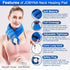 JOBYNA Neck Heating Pad, Hands-Free Electric Heated Wrap for Neck Pain Relief