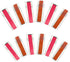 Set of 12 Dual-Sided Nail File Emery Boards, Coarse & Fine Grit with Individual Case for Travel
