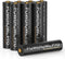 POWEROWL Goldtop Rechargeable AAA Batteries PRO, High Capacity 1100mAh, Premium NiMH Triple A Battery, 8 Count