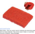 Scouring Pad (15 x 10cm/6"x 4"), 5pcs Kitchen Dishwashing Sponge, Non-Scratch Cleaning Sponges for Pots, Pans, Red