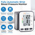 LotFancy Wrist Blood Pressure Monitor for Home Use, Blood Pressure Machine Adjustable Wrist Cuff (5.3”-8.5”) Digital BP Machine with Large LCD Display, 120 Memory with Carrying Case