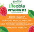 Lifeable Sugar Free Vitamin D, 5000 IU, 90 Gummies, Great Tasting Natural Flavor for Immune Support