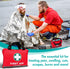 General Medi First Aid Kit - 309 Pieces - Reflective Bag Design with Eyewash, Bandages, Emergency Blanket