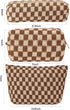 LYDZTION Makeup Bag for Women, 1Pcs Large Capacity Cosmetic Bag and 1Pcs Pencil Case Travel Toiletry Organizer