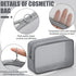 Weewooday 4 Pcs Mesh Makeup Bag, Travel Toiletry Pouch with Zipper, Gray