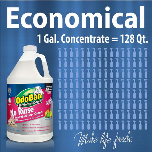 OdoBan Pet Solutions Neutral pH Floor Cleaner Concentrate, 1 Gallon & Oxy Stain Remover 32 Ounce Spray