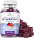 Purify Life Sugar-Free Resveratrol Gummies, 1500mg Supplement for Digestive & Immune Health, Antioxidant Support