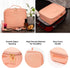 Makeup Bag Travel Organizer, Small Traincase with Adjustable Dividers for Beauty Artists, Not Made in China (Pink)