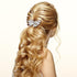 PAGOW 8 Pcs Silver Crystal Flower Bridal Hair Clips, Rhinestone Wedding Hair Accessories for Brides Women Girls