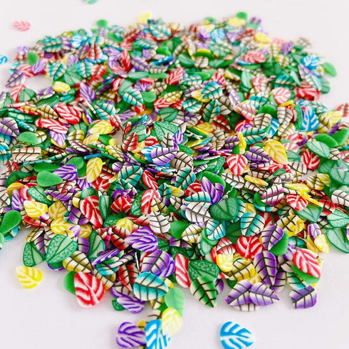 3000 PCS Polymer Nail Art Slices, DIY Decoration Kit with Leaves Slices for Arts and Crafts Supplies