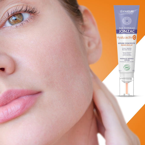 Organic Hyalu Activ C Serum for Face & Eyes - Optimized Vitamin C with Hyaluronic Acid - 1.01 Fl Oz
