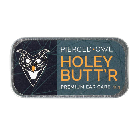 Pierced Owl Holey Butt'r Premium Stretched Ear Lobe Cream, Vegan, 10g / .35 ounce