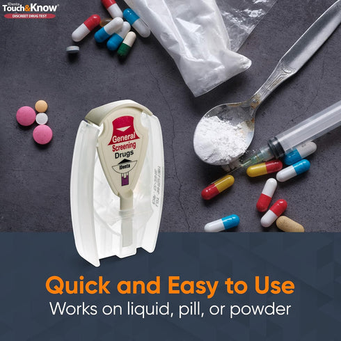Touch&Know 30 Multi Drug Test Kit - General Screening with Instant Results - Tests for Substances - Easy to Use Home