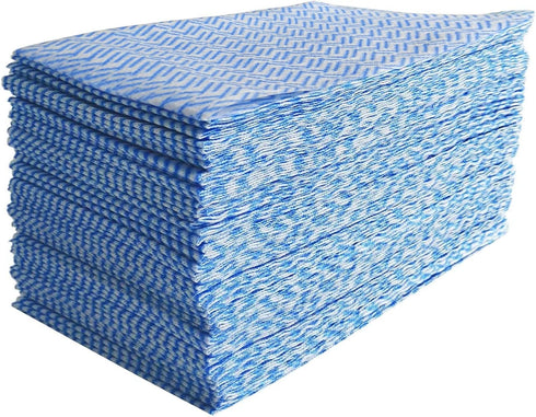 Handi Wipes Reusable Cloths, Blue Heavy Duty J Cloth, Disposable Kitchen Cleaning Towel Roll, 100 Count