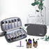 LUXJA Essential Oil Carrying Case, Holds 12 Bottles (5ml-15ml), Portable Double-Layer Organizer, Black