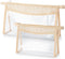 Boho Clear Cosmetic Bag - 2Pcs Waterproof Toiletry Bag Travel Makeup Bag, Beige Transparent PVC Zipper Pouch for Women