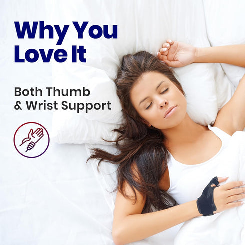 Thumb Brace Thumb Splint CMC, Pain Relief & Support for Thumb Arthritis, Wrist Brace & Trigger Thumb Stabilizer