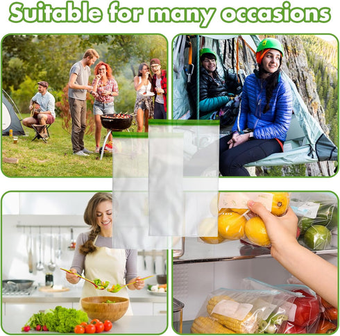 Odor Proof Food Storage Bear Bags, 2 Pack Reusable Zipper Barrier Bags, Airtight Waterproof for Backpacking, Camping,