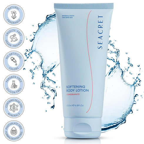 SEACRET Body Lotion - Moisturizer for Dry Skin, Enriched with Dead Sea Minerals, Scented, 6.8 FL.OZ