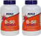 Now Foods B-50, 250 Veg Capsules (Pack of 2)