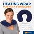 SunnyBay Microwave Heating Pad, Microwavable Heated Neck Pillow for Moist Hot Therapy, Navy Blue, 12"X12"X2", 2.5 lbs