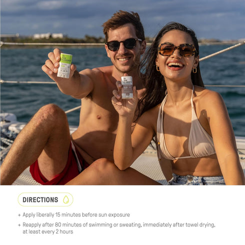 Raw Elements Face All-Natural Mineral Sunscreen Stick, 0.5 oz - Non-Nano Zinc Oxide, SPF 30+, Reef Safe
