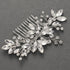 SWEETV Bride Silver Wedding Hair Comb, Crystal Hair Accessories with Rhinestone Bridal Hair Clip