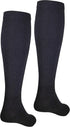 NuVein Compression Socks - 15-20 mmHg Support for Men, Knee High, Closed Toe, Black, Medium