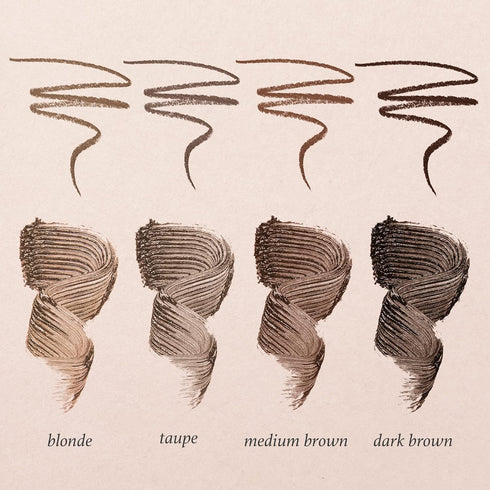 Julep Brow 101 Sculpting Pencil & Tinted Brow Gel Set, Dual-Ended Eyebrow Tool for Perfectly Defined Medium Brown Brows