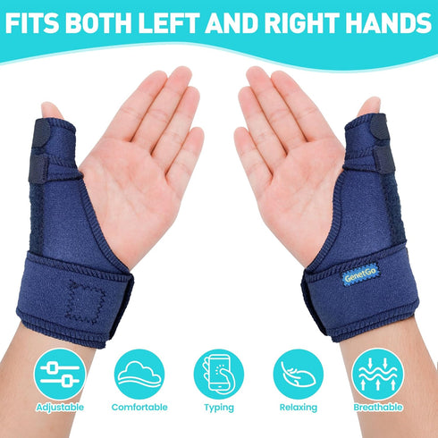 Trigger Thumb Splints, Thumb Spica Support Brace for Carpal Tunnel and Arthritis Pain Relief, Left or Right Hand